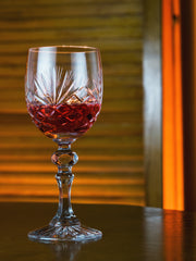 European Cut Crystal Red / White Wine Goblet - 6 Oz. - Set of 6