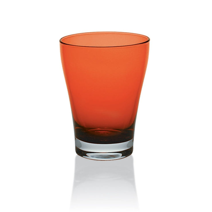 European Lead Free Crystalline Tumbler - Water - Juice - Orange - 8.6 Oz.  - Set of 6