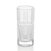 European Lead Free Crystalline Highball Glasses - Beautiful Designed - For Water - Juice - Wine - Beer & Cocktails - 13 Oz. - Set of 6