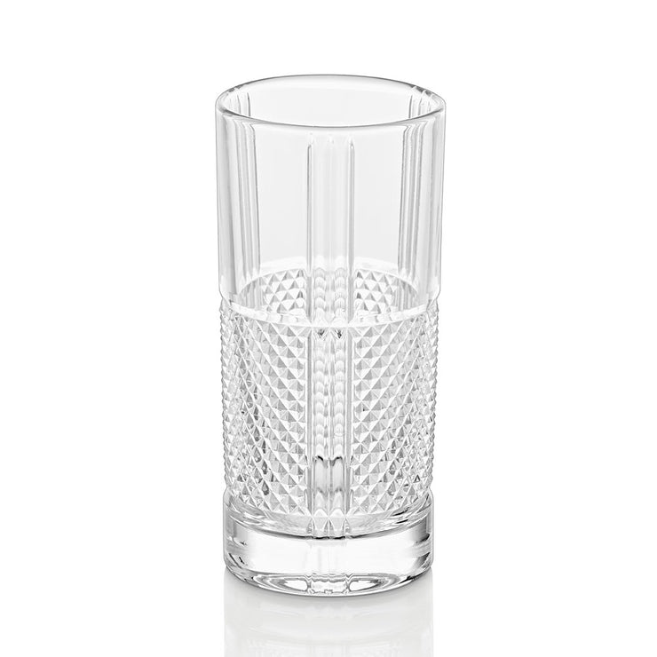 European Lead Free Crystalline Highball Glasses - Beautiful Designed - For Water - Juice - Wine - Beer & Cocktails - 13 Oz. - Set of 6