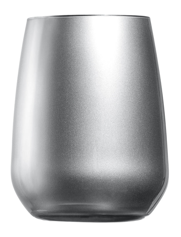 Opaque Silver Double Old Fashion, 13 oz. Set of 6