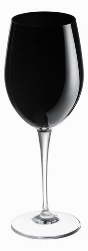 Opaque Red Wine Glass Black, 18 oz. Set of 6