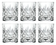 European Glass Double Old Fashioned Glasses - Designed DOF Crystal Glass Tumblers - For Whiskey - Bourbon - Water - Beverage - Drinking Glasses - 10.5 oz. - Set of 6