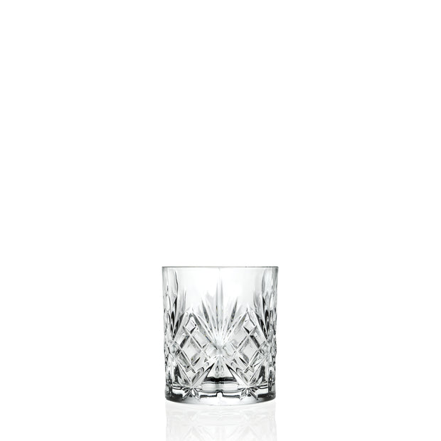 European Glass Double Old Fashioned Glasses - Designed DOF Crystal Glass Tumblers - For Whiskey - Bourbon - Water - Beverage - Drinking Glasses - 10.5 oz. - Set of 6