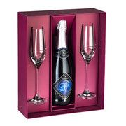 Sparkle 2 Champagne Flutes with space for bottle, 7 oz.