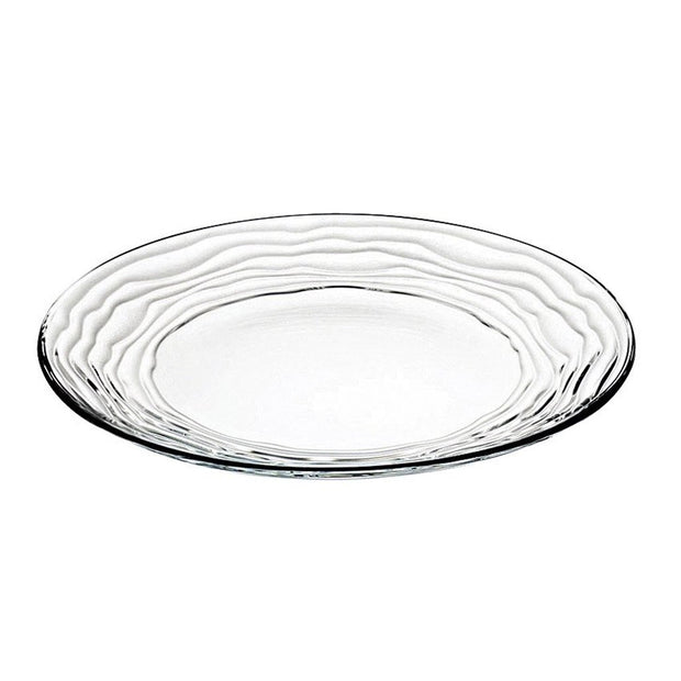European Lead Free Crystalline Dinner Plate -Artistically Designed- 11" Diameter - Set of 6