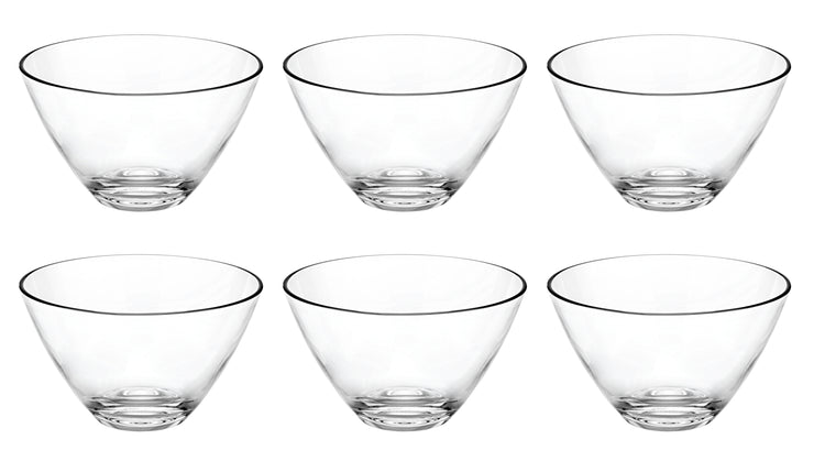 European Lead Free Crystalline Individual Small Bowl - Set of 6-4.75" D - Could Be Used For Small Fruit/Nut/Dessert