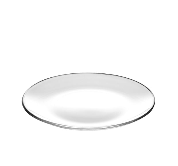 European Glass Dinner / Round Plates - Each Plate is 11" Diameter - Set of 6