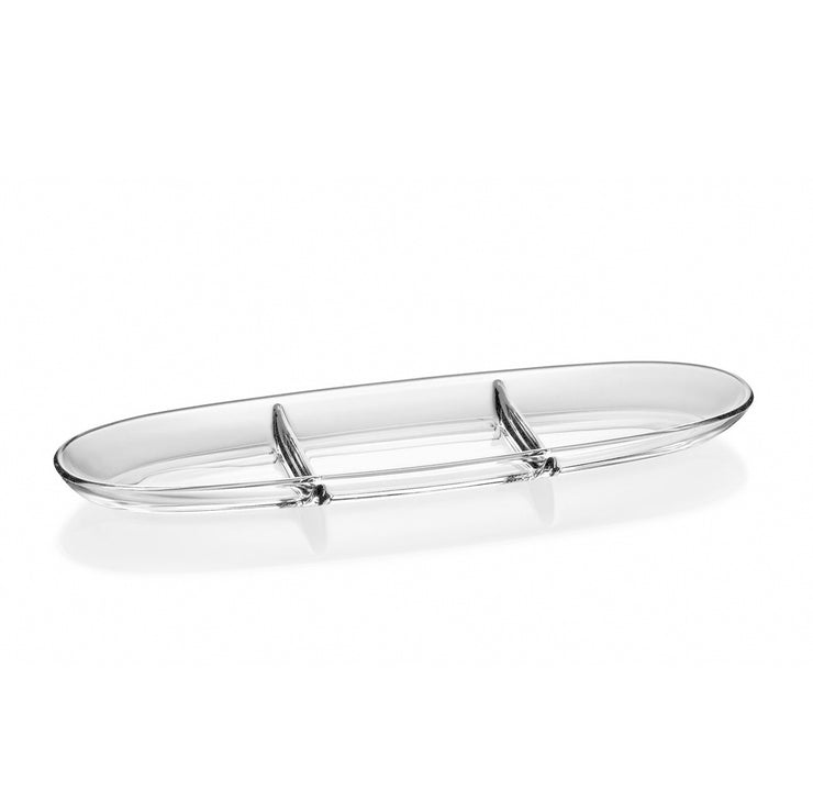 Fenice 3 section Relish dish, 16"L