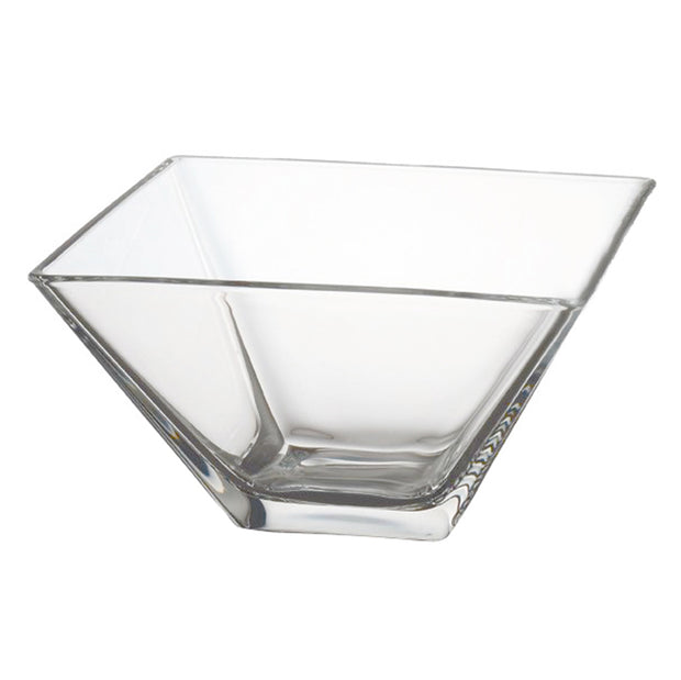 European Glass - Bowl - Square - For Fruit - Salad - Classic Clear - 7.6" Square