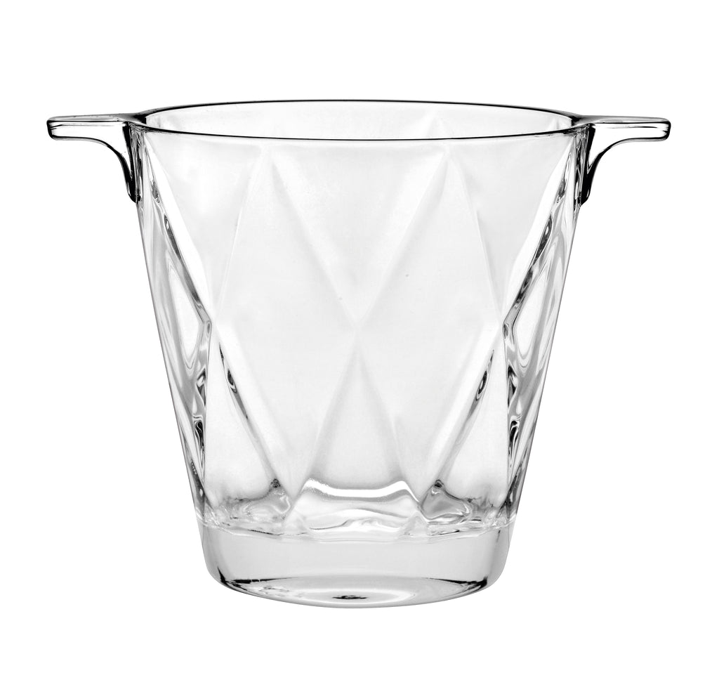 Barski Glass Ice Bucket/Wine Cooler -8H-w/ 2 handles-Clear- Made in Europe Barski Glass Ice Bucket/Wine Cooler -8H-w/ 2 handles-Clear- Made in Europe