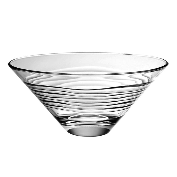 European Glass Decorative Serving Bowl - 10" Length x 8" Width