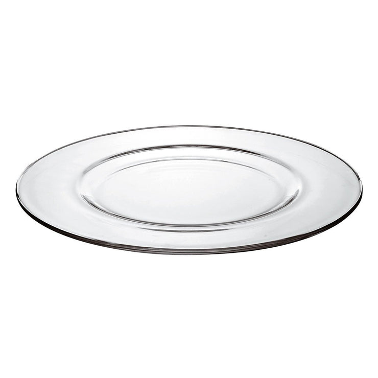 European Lead Free Crystalline Clear Charger / Large Plate -13.5" Diameter - Classic Look