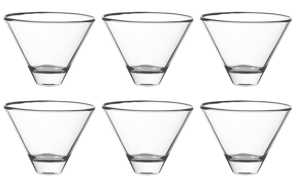 Libbey Set of 6 Stemless Margarita Glasses 
