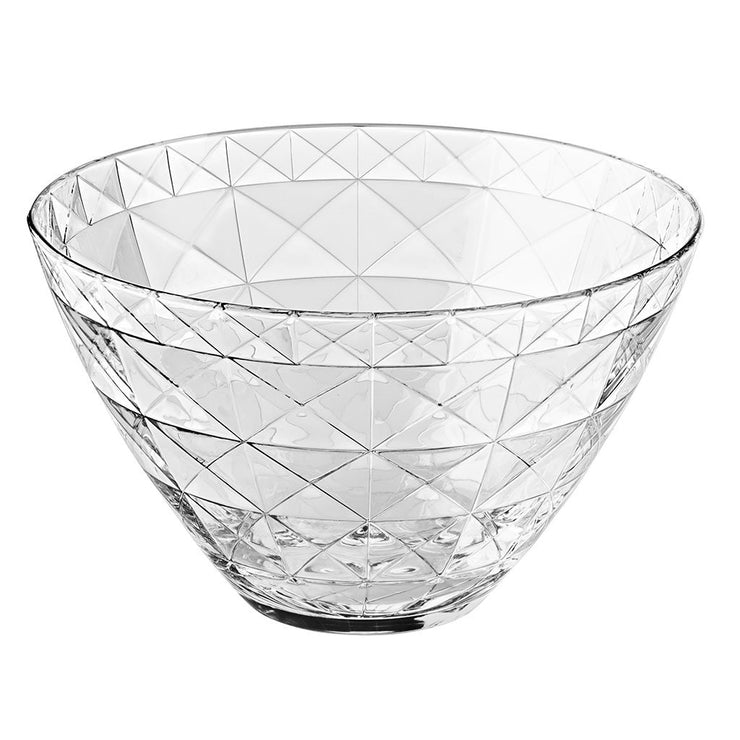 European Glass Decorative Serving Bowl - 10" Diameter