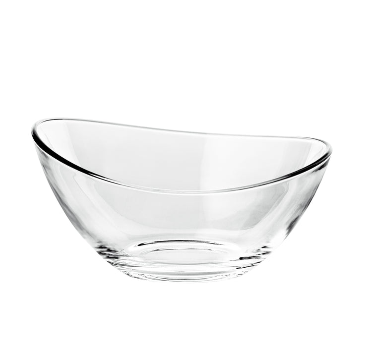 European Quality Glass Small Bowls - Could Be Used For Small Fruit/Nut/Dessert - Each Bowl is 6.5" Length x 6.1" Width - Set of 6