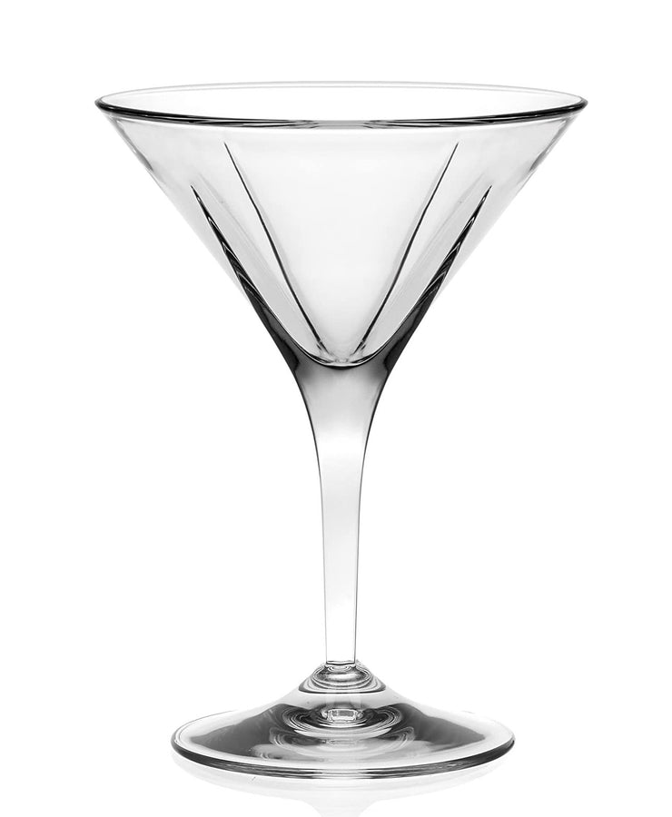 Martini - Glasses -  Classic Clear -  Set of 6 - Stemmed -   Made in Europe - 5 oz.