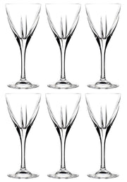 European Glass Stemmed Red / White Wine Goblets-7.25 oz.  -Set of 6