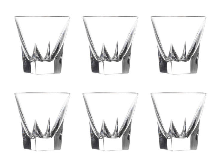 European Crystal Glass Shot Glasses- Beautifully Designed - Use it for - Shot - Vodka - Liquor - Cordial - Each Glass is 2.25 oz. - Set of 6