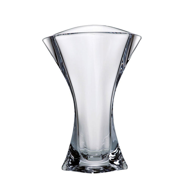 European Lead Free Crystalline Beautiful Flower Vase -9.5" Height