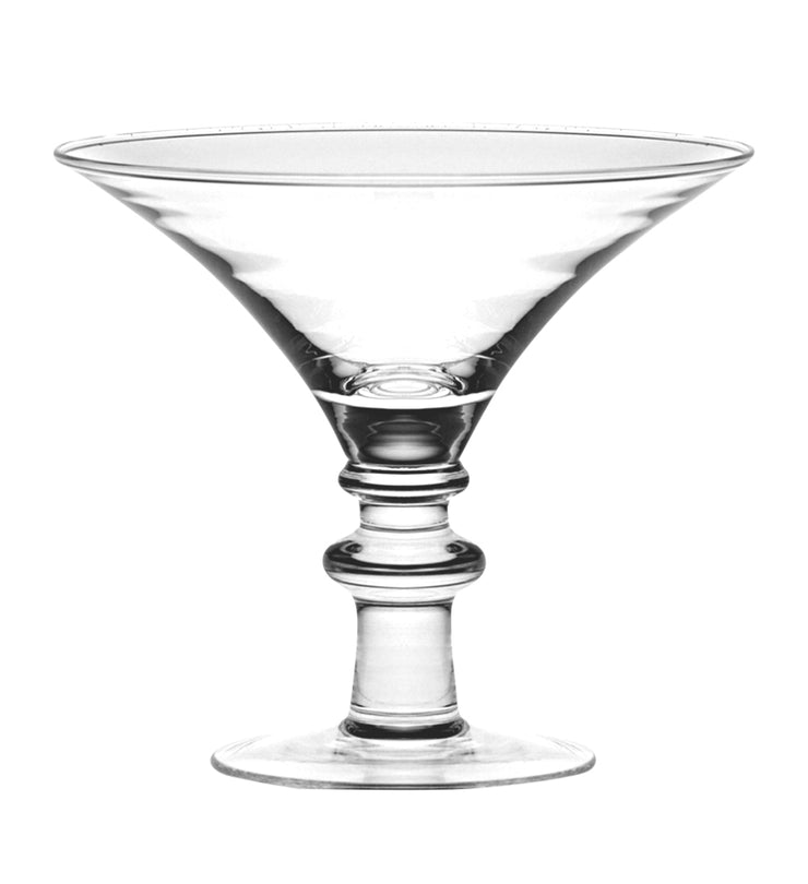 European Glass Dessert Cups - Ice Cream Bowl - Sundae Cup - Fruit Cup - Martini -Ftd. Small Bowl For Nut or Candy- Set of 4 - Diameter is 6" - Height is 5.5"