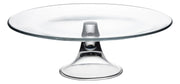 European Lead Free Crystalline Footed Cake Plate -Perfect For Cake - Fruit - 13" Diameter