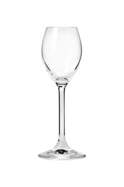 European Glass - 6-Pack -Set - Shot Glass -  1.7 Oz. - Clear - Stemmed - for Liquor - Whiskey - Vodka -  Durable