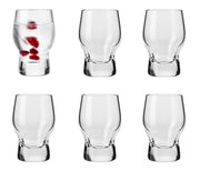 European Glass - 6-Pack -Set - Shot Glass -1.7 Oz. - Clear - for Liquor - Whiskey - Vodka -  Durable