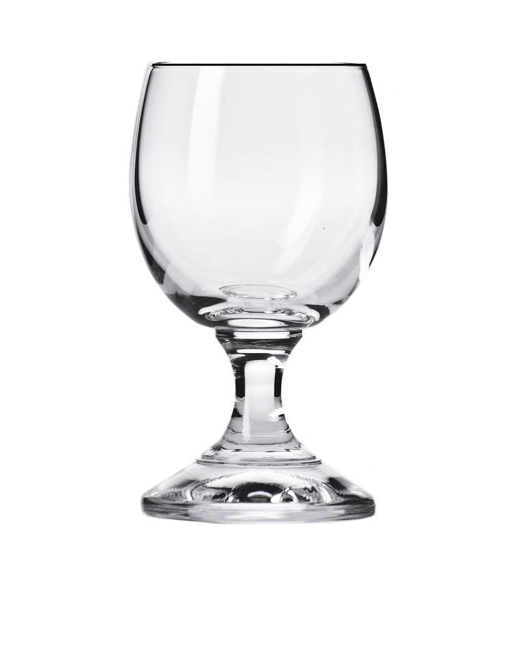 European Glass - 6-Pack -Set - Shot Glass -  1.4 Oz. - Clear - Stemmed - for Liquor - Whiskey - Vodka