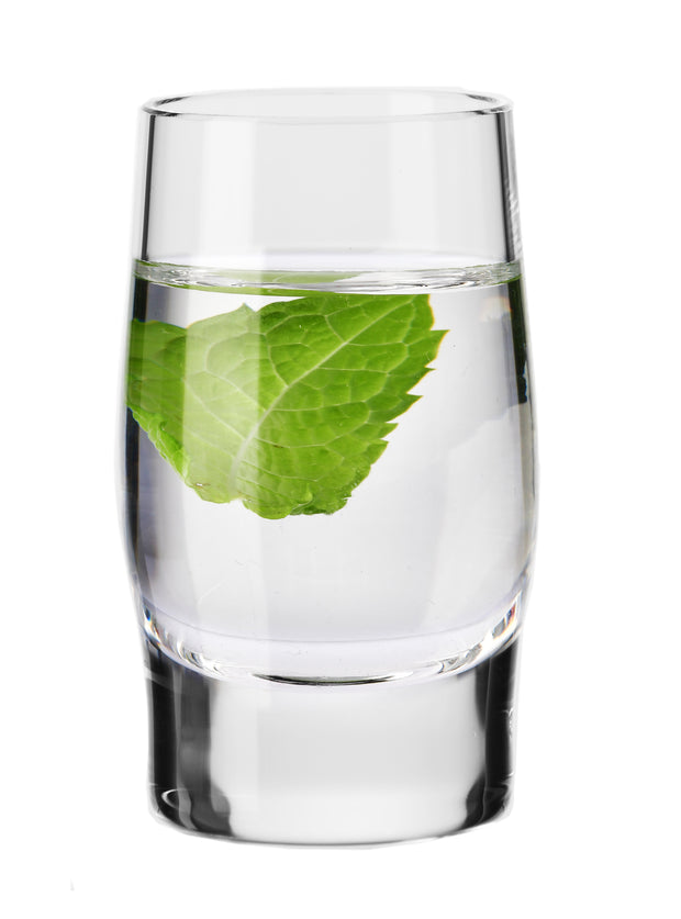 European Glass - 6-Pack -Set - Shot Glass -  1.7 Oz. - Clear - for Liquor - Whiskey - Vodka -  Durable