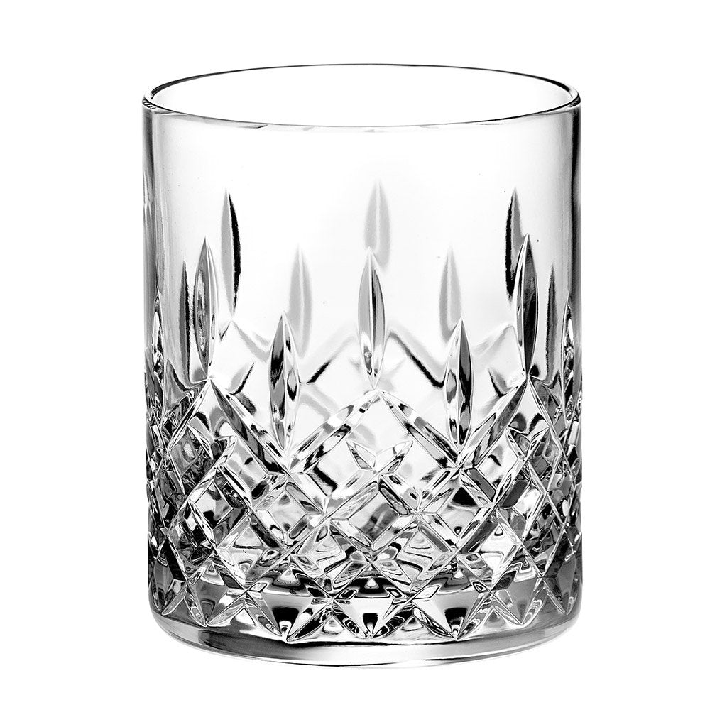 Barski Crystal Double Old Fashioned - Set of 6 Glasses - Hand Cut DOF tumblers - Tumbler Glass For Whiskey - Bourbon - Water - Beverage
