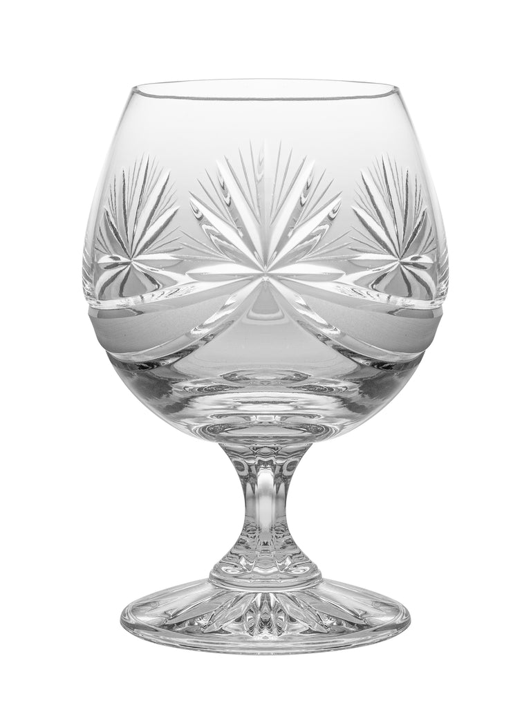 Crystal brandy glasses, 350ml, 6 pieces - Cristalopolis