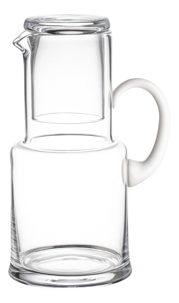 SMIRLY Glass Pitcher with Lid and Spout: Glass Water Pitcher with