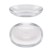 European Lead Free Crystalline Oval Soap Dish / Bar Holder - 5.75" Length