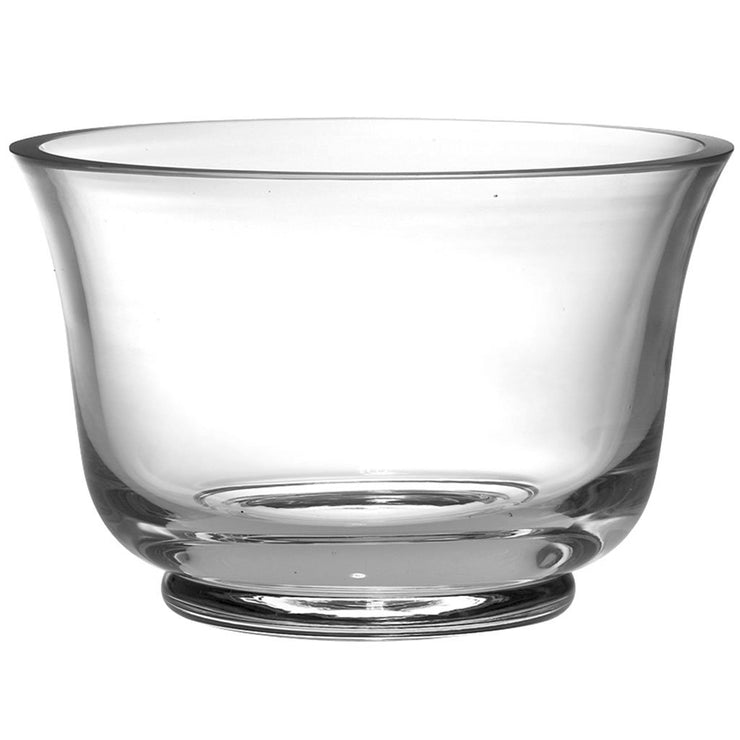 European Handmade Glass Thick Revere Serving Bowl - 9" Diameter