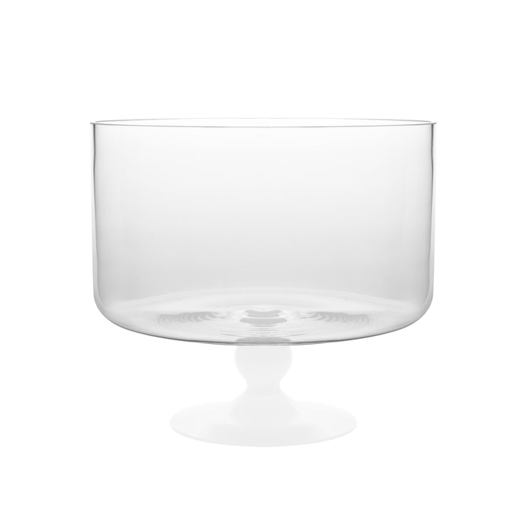 Opal Trifle Bowl with White Foot, 9.2"D, 170 oz.