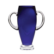 Cobalt Trophy with handle, 10"H
