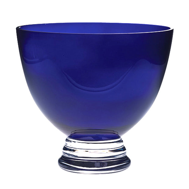 Cobalt Footed Bowl, 8.5"D
