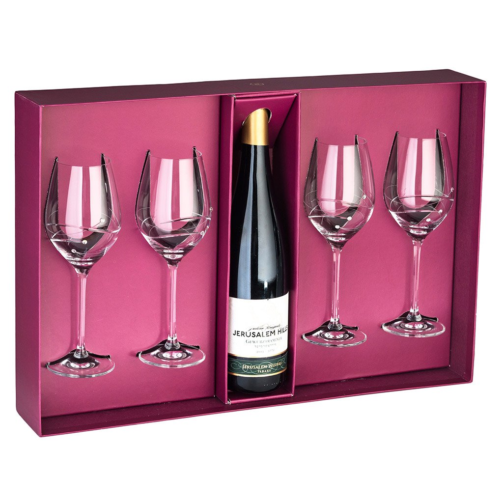 Sparkle 4 Wine Glass with space for bottle, 12.5 oz.  Barski