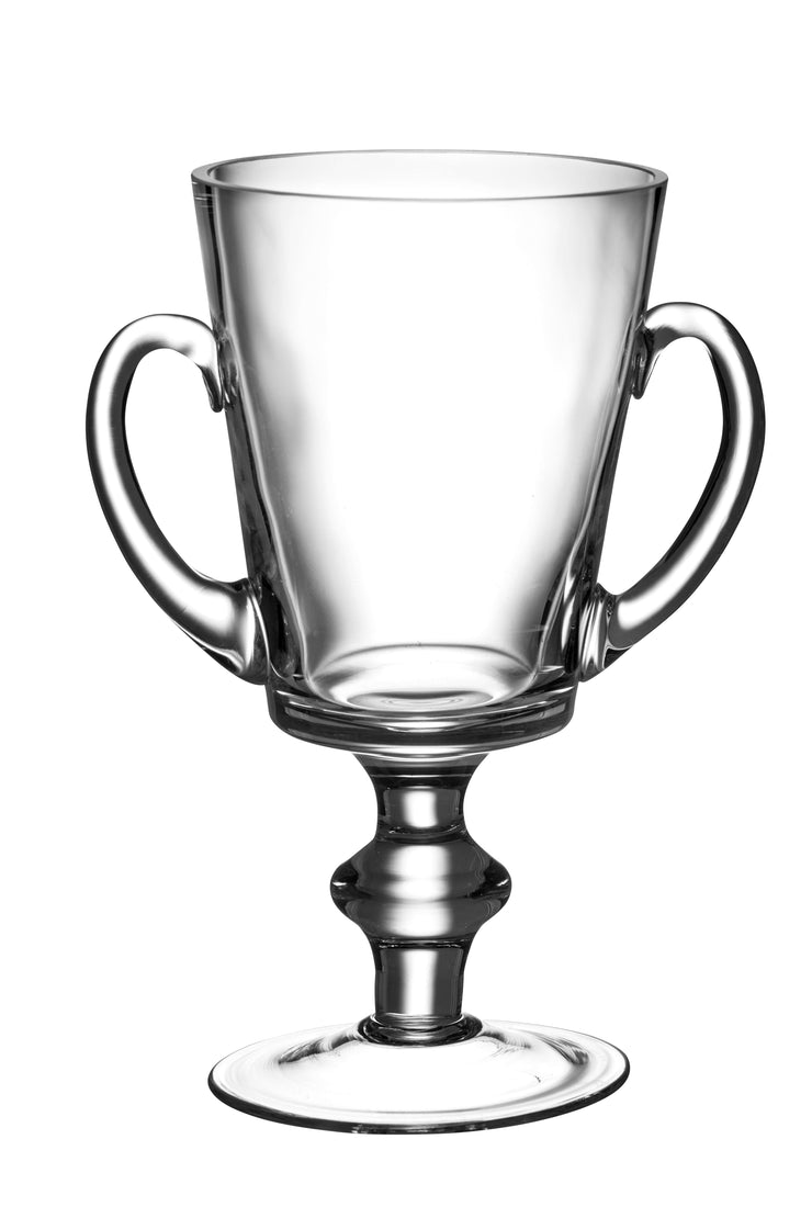 European Lead Free Crystalline Trophy Cup W/ Handles